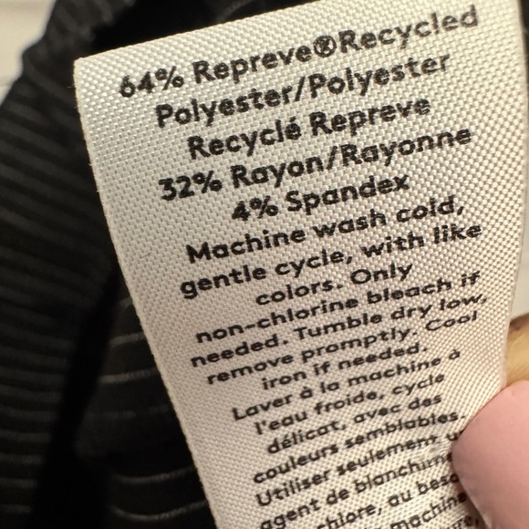 💎 Open Edit Striped Pants Black - Picture 6 of 8